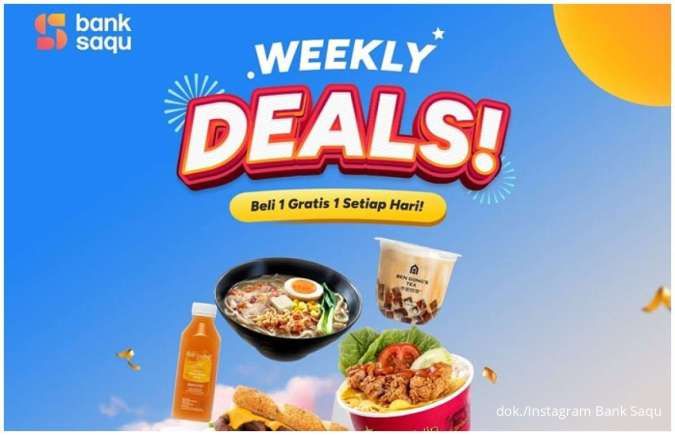 Daftar Promo Bank Saqu Weekly Deals Buy 1 Get 1, Mulai dari Subway hingga Pizza Hut