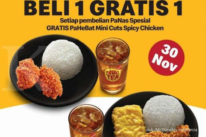 Promo McD 30 November 2021, Beli 1 PaNas Spesial Gratis 1 PaHeBat via Drive Thru