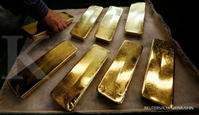 Laju emas sedikit tertahan penguatan dollar 