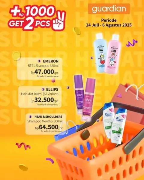 Promo Guardian Super Hemat Periode 24 Juli-6 Agustus 2025