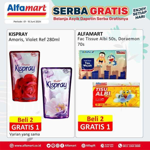 Promo Alfamart 1-15 Juni 2024, Serba Gratis Setiap Hari