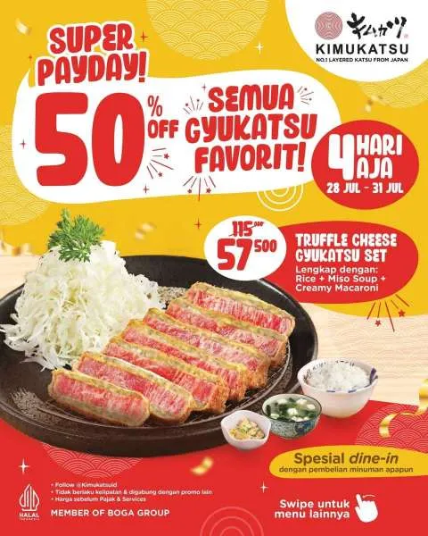 Promo Kimukatsu Super Payday Truffle Cheese