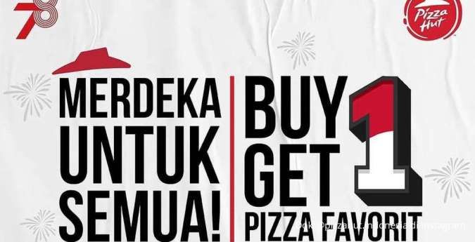 Promo Pizza Hut Terbaru Agustus 2023 Spesial Kemerdekaan, Promo Beli 1 Gratis 1!