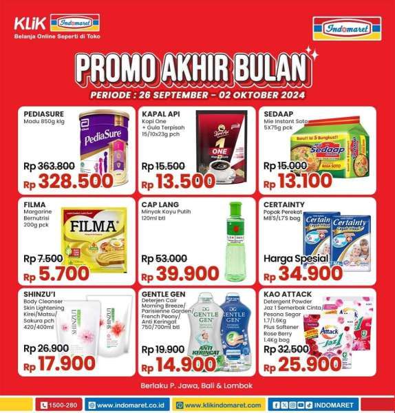 Promo Indomaret Akhir Bulan 26 September-2 Oktober 2024