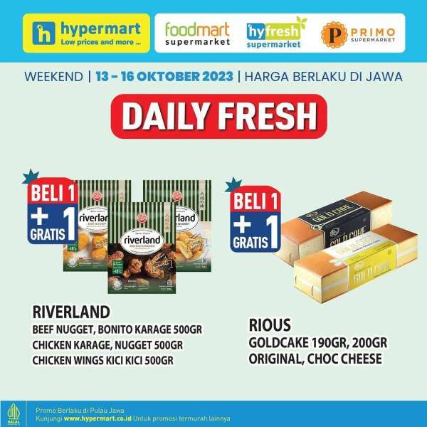 Promo JSM Hypermart 13-16 Oktober 2023, Hyper Diskon Weekend  Daily Fresh