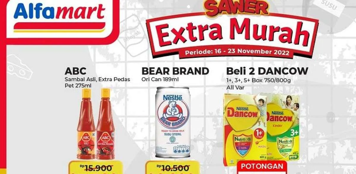 Harga Promo Alfamart Hari Ini 23 November 2022, Promo Ekstra Murah Pekan Ini