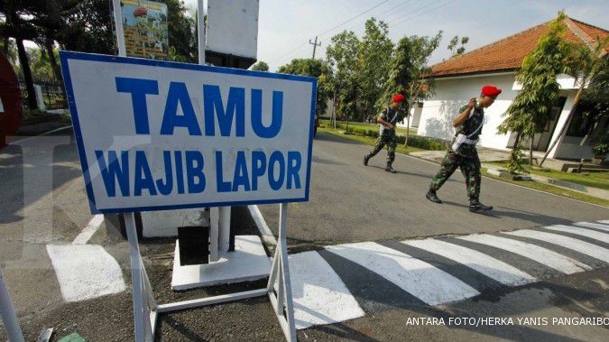 Pasukan Brimob kawal sidang kasus Cebongan