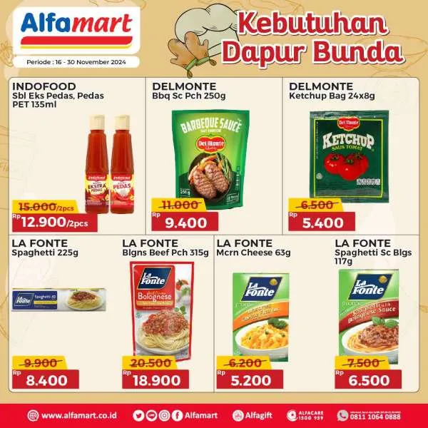 Promo Alfamart Kebutuhan Dapur Periode 16-30 November 2024