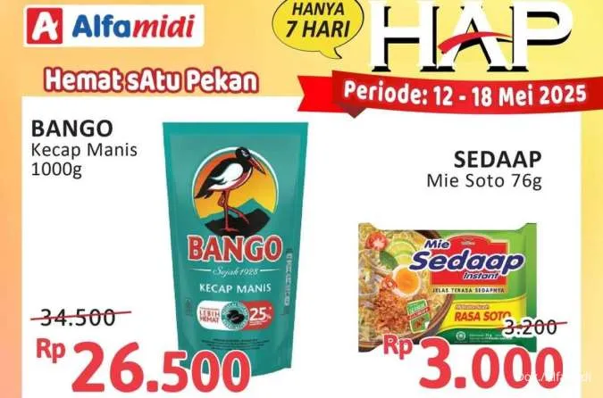 Katalog Promo Alfamidi Hemat Satu Pekan Periode 12-18 Mei 2025, Cek di Sini!