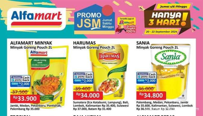 Promo Minyak Goreng di Superindo, Alfamart-Indomaret dan Tip Top Weekend Terbaru