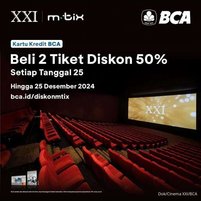 Promo XXI dengan BCA 25 Desember 2024