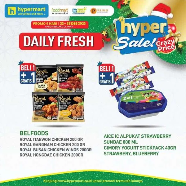 Promo JSM Hypermart Hyper Diskon Weekend Periode 22-25 Desember 2023