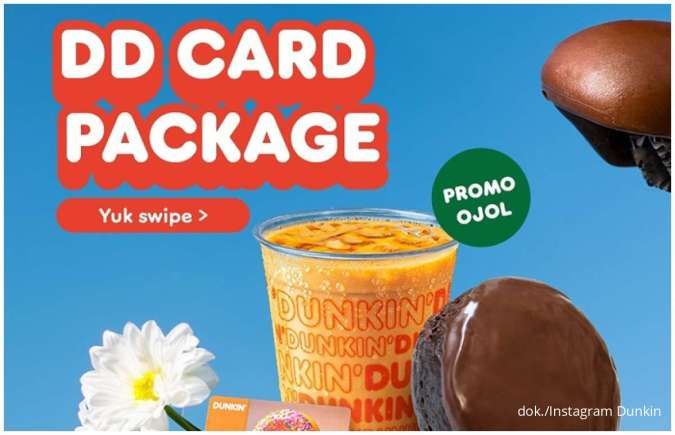 Promo Dunkin DD Card Package Via Ojol, Pilih Paket Spesialnya dan Dapatkan Kartunya