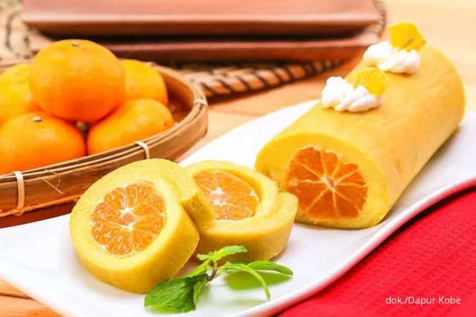 Resep Spesial Imlek Bolu Gulung Jeruk, si Dessert Manis yang Mirip Jeruk Mandarin