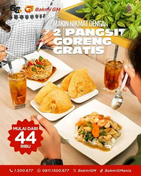 Promo Bakmi GM Gratis 2 Pangsit Goreng