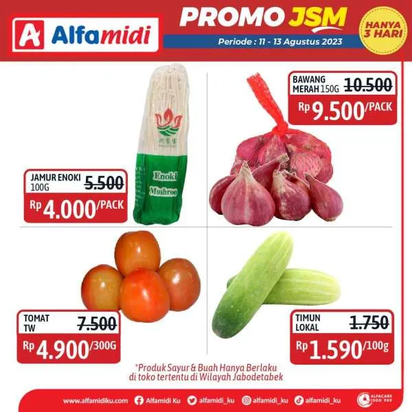 Promo JSM Alfamidi Hanya 3 Hari Periode 11-13 Agustus 2023