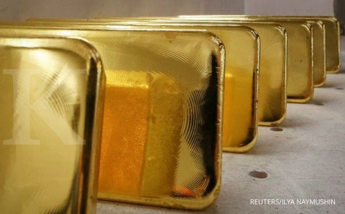 Sore ini, harga emas spot bergerak di US$ 1.738,52 per ons troi