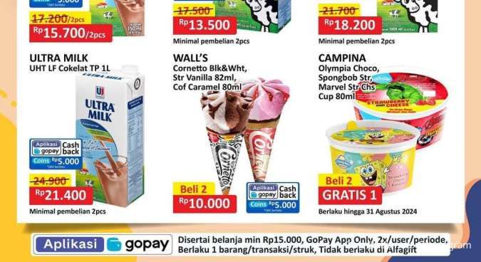 Promo Es Krim di Alfamart-Indomaret Sampai Tip Top, Beli 2 Rp 10.000 & 2 Lebih Hemat