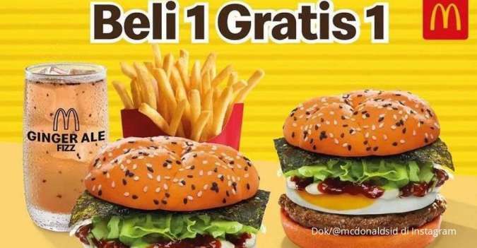 Promo McD Terbaru di Agustus 2022, Beli 1 Gratis 1 Burger Lezat Mulai Rp 55.000-an