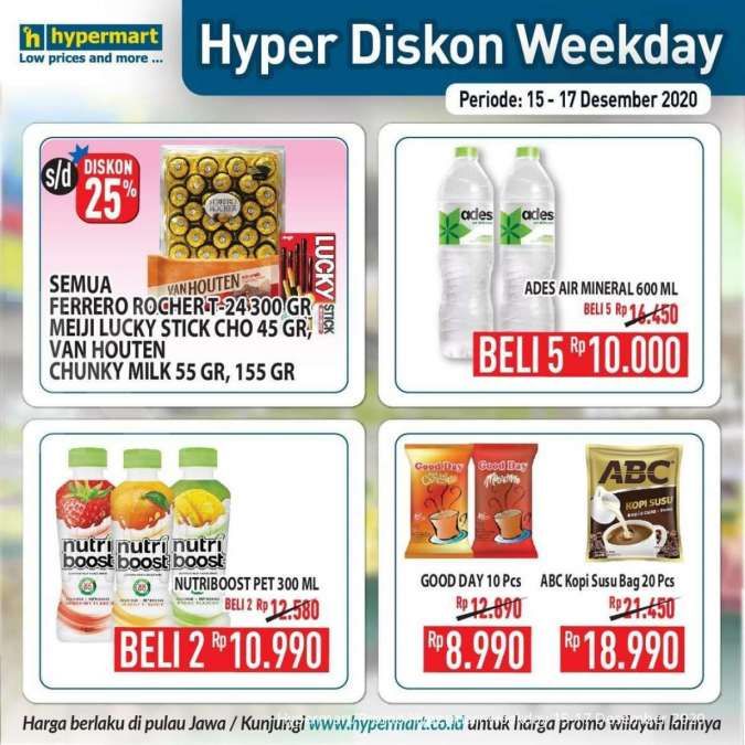 Promo Hypermart weekday 15-17 Desember 2020 
