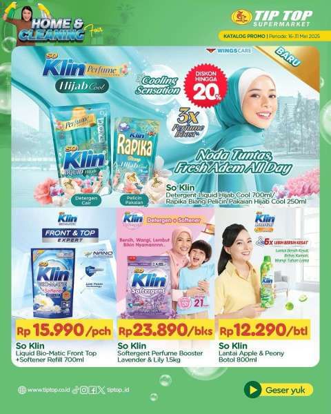 Promo Tip Top Supermarket 16-31 Mei 2025 Spesial Home and Cleaning
