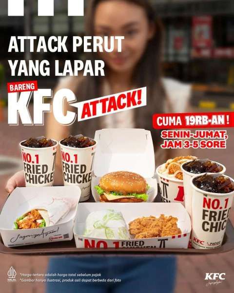 Promo KFC Attack Terbaru Senin Sampai Jumat
