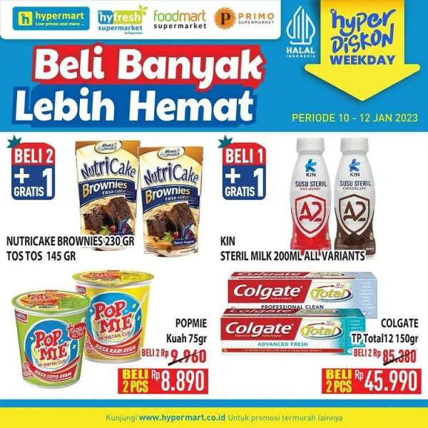 Harga Promo Hypermart 10-12 Januari 2023, Promo Hyper Diskon Weekday