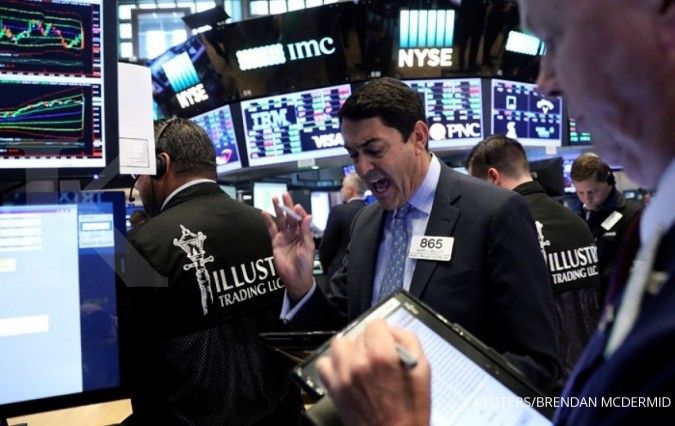 Bursa Wall Street kembali rontok