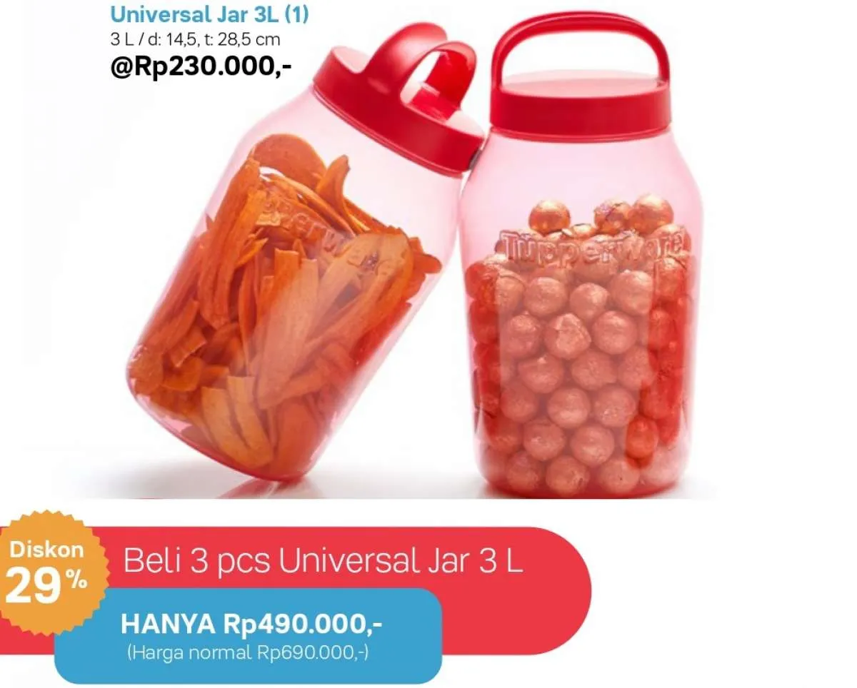 Katalog promo Tupperware Desember 2020, diskon hingga 40% kotak makanan ringan
