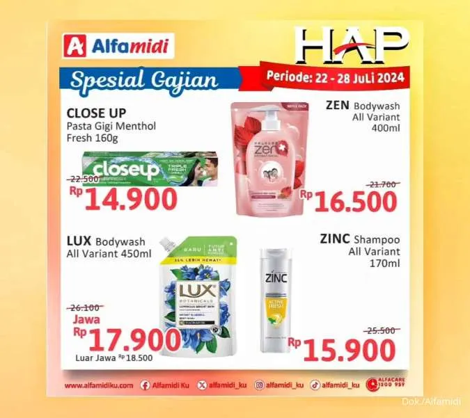 Promo Alfamidi Hemat Satu Pekan Spesial Gajian Periode 22-28 Juli 2024