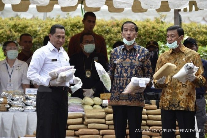 Jokowi ingin perang besar lawan narkoba