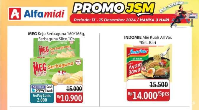 Katalog Promo JSM Alfamidi Hanya 3 Hari Periode 13-15 Desember 2024