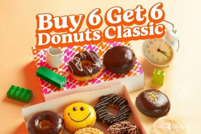 Spesial di Wilayah Bandung, Ada Promo Dunkin Beli 6 Gratis 6 Donut 25-27 Januari 2024