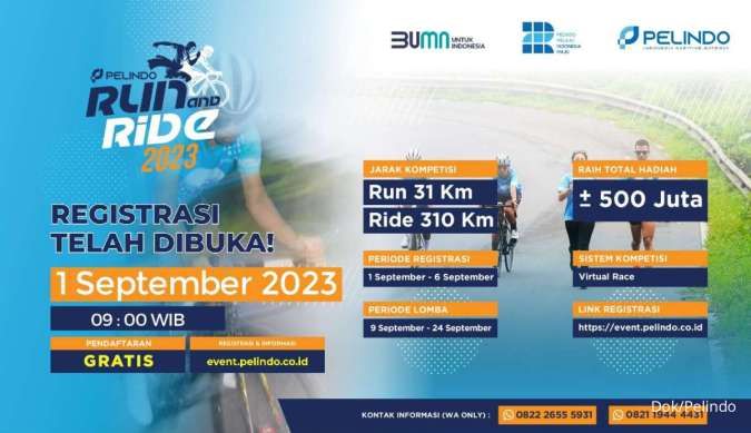 Virtual Race Pelindo Run and Ride Digelar 9-24 September, Hadiahnya Rp 500 Juta