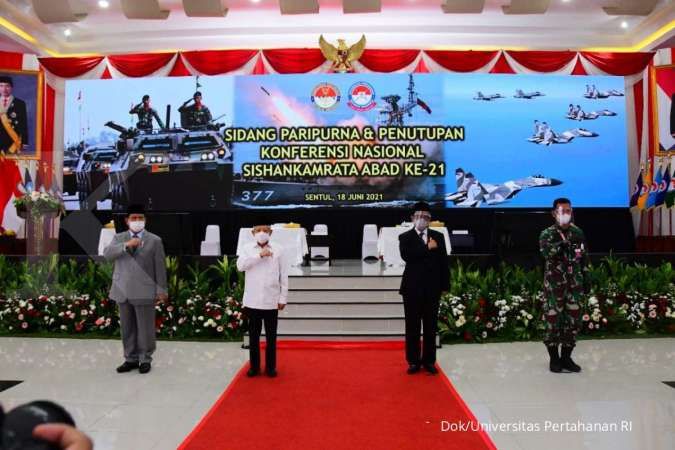 Wapres K. H. Maruf Amin Tutup Konferensi Nasional Sishankamrata Abad ke-21