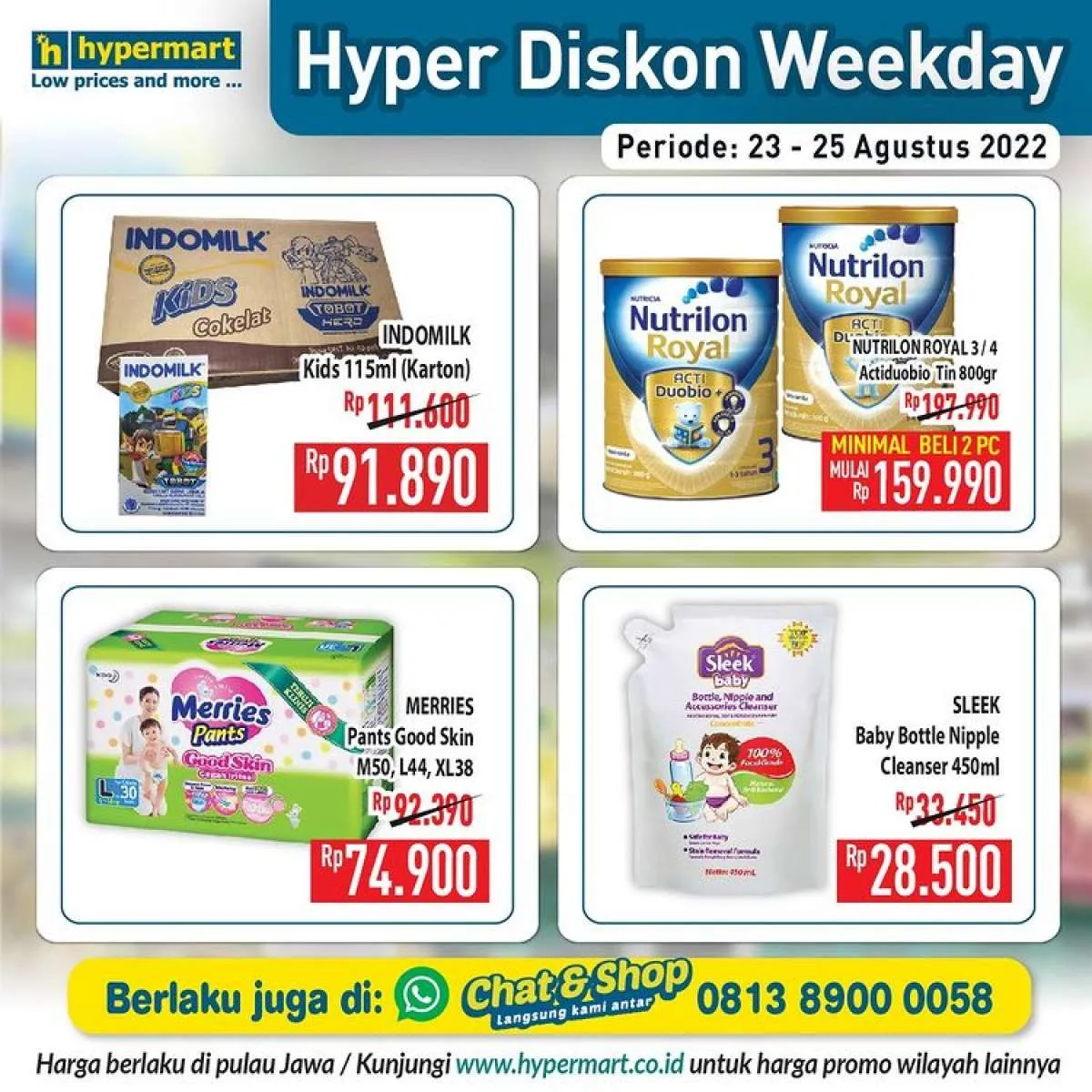 Katalog Promo Hypermart Hyper Diskon Weekday Periode 23-25 Agustus 2022