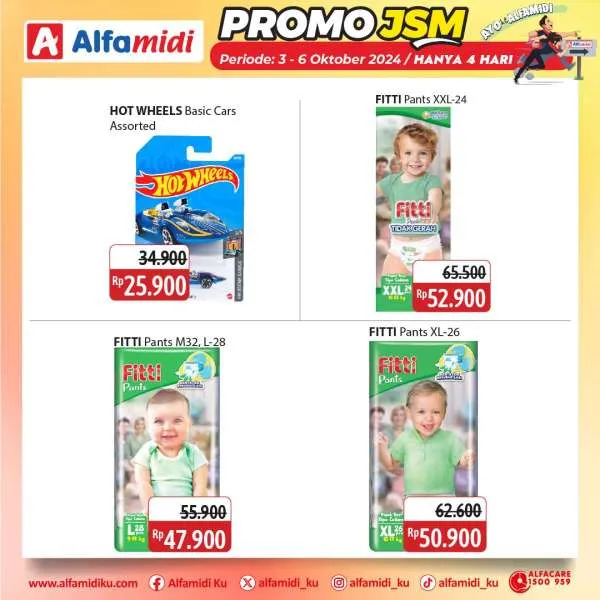 Promo JSM Alfamidi Hanya 4 Hari Periode 3-6 Oktober 2024