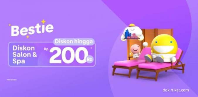 Promo Bestie Tiket.com 11-20 Maret 2022, Diskon Salon dan Spa Hingga Rp 200.000