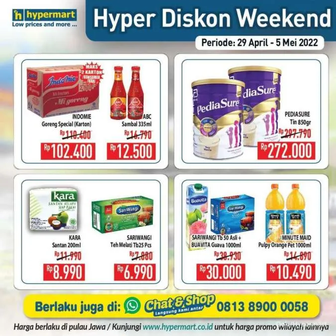 Promo Hypermart Hyper Diskon Weekend Periode 29 April-5 Mei 2022