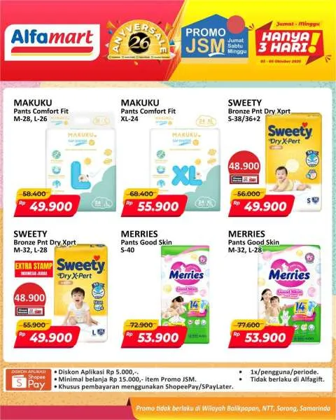 Promo JSM Alfamart Periode 3-5 Oktober 2025