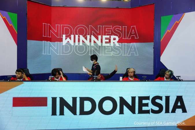 Timnas Indonesia cabor esports Mobile Legends SEA Games Vietnam 2021 berhasil mengalahkan tuan rumah