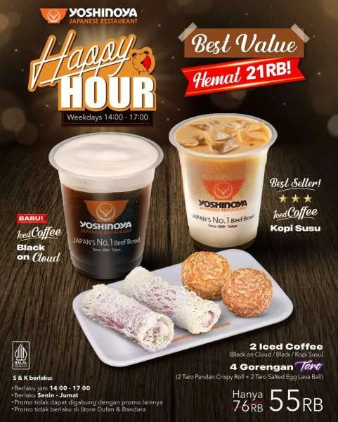 Promo Yoshinoya Happy Hour