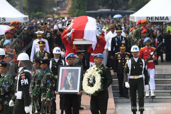 Presiden Jokowi pimpin upacara pemakaman BJ Habibie