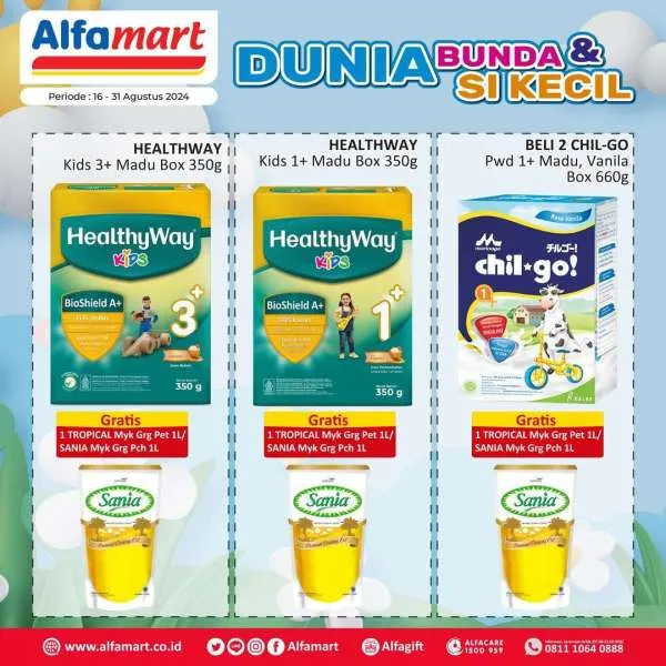 Promo Alfamart Dunia Bunda & Si Kecil Periode 16-31 Agustus 2024