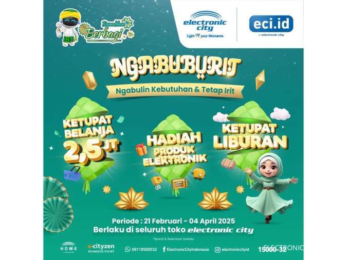 Electronic City Tebar Hadiah Ramadhan, Ada Voucher Seharga Rp2,5 Juta