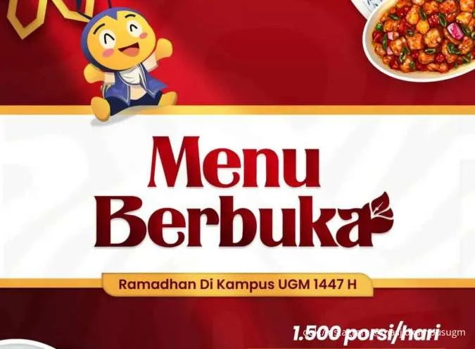Masjid UGM Siapkan 1.500 Porsi Buka Puasa Gratis Tiap Hari, Ini Daftar Menunya