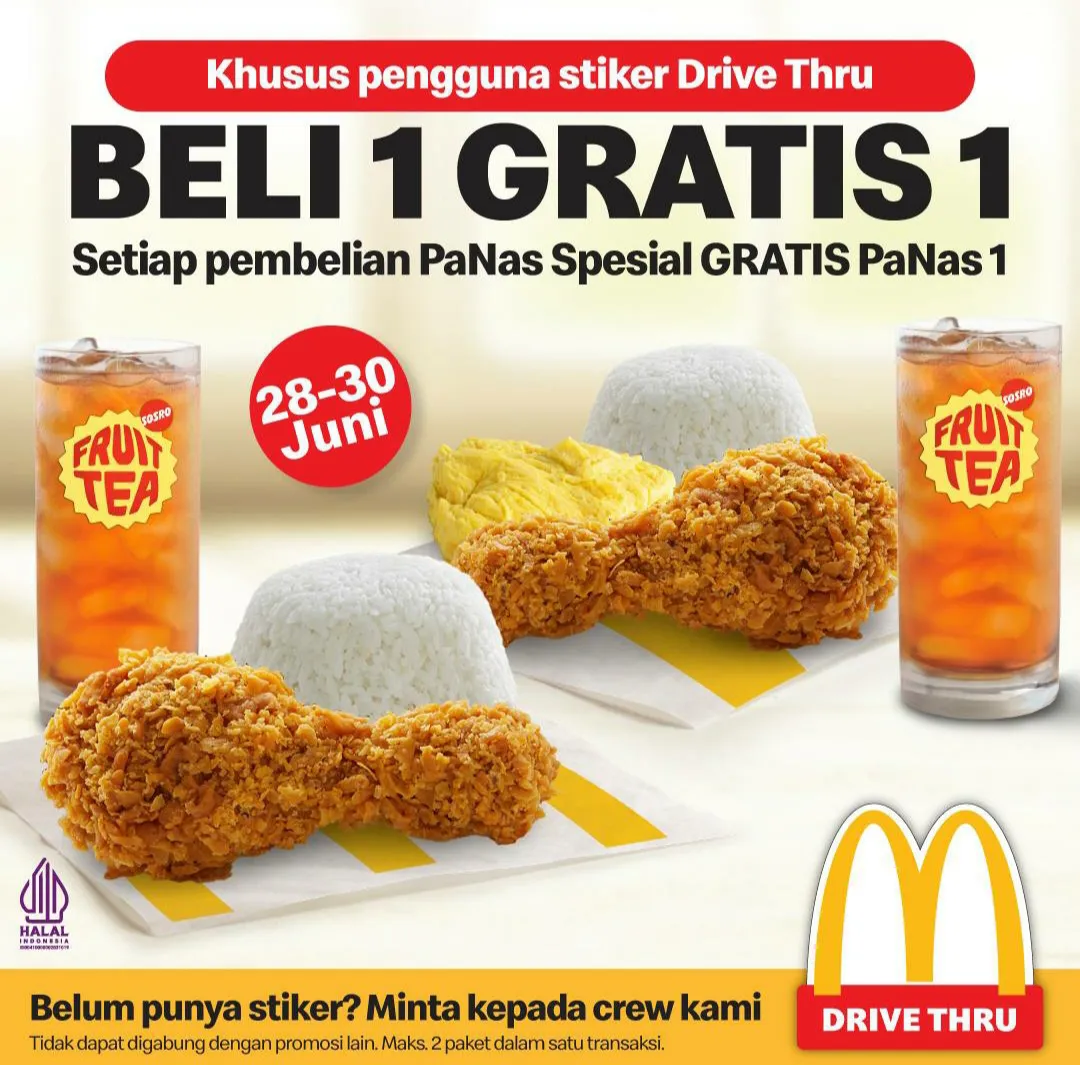 Promo McD BELI 1 GRATIS 1