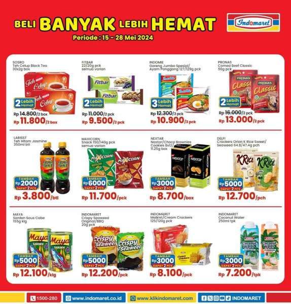 Promo Indomaret Super Hemat Terbaru 15-28 Mei 2024