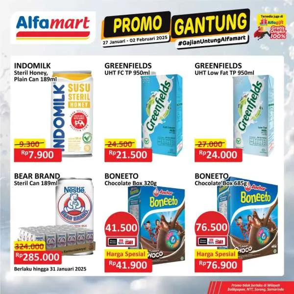 Promo Alfamart Gantung Periode 27 Januari-2 Februari 2025