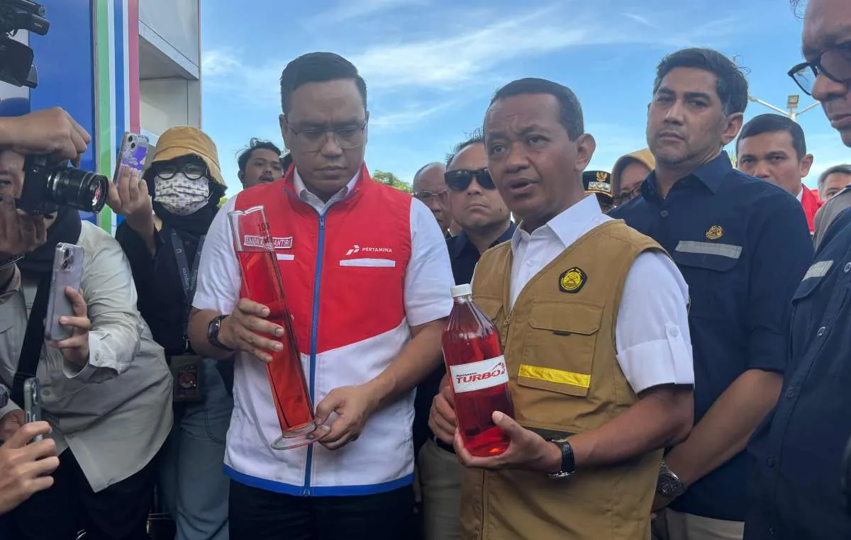 Pantau SPBU Pertamina Cilegon, Bahlil Pastikan Kualitas BBM Sesuai Standar